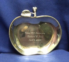 Apple Tray Silver Plated
